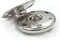 55 Sets Sew-on Snap Buttons Metal Snap Fastener Durable Press Studs Buttons for Sewing Clothing, 4 Sizes (Silver)